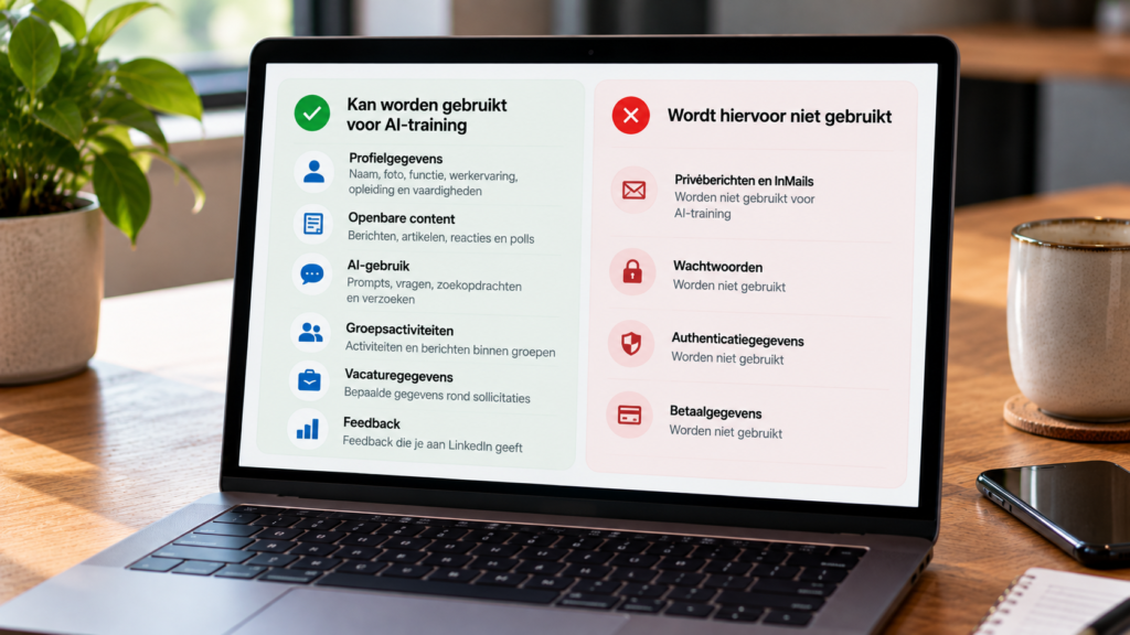 AI-prompts tegenover privéberichten
